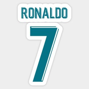 Christiano Ronaldo Madrid Home Jersey 2018 Sticker